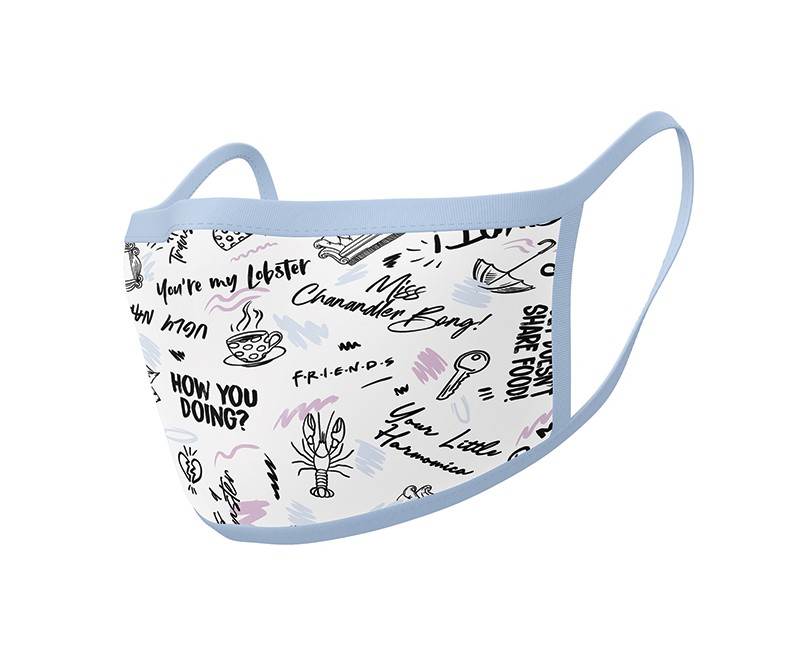 Friends Phrases washable face mask