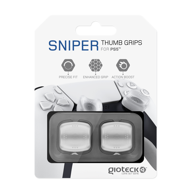 Gioteck Sniper Thumb Grips (Translucent White)