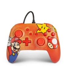 PowerA Nintendo Switch Enh Wired Controller - Mario Vintage