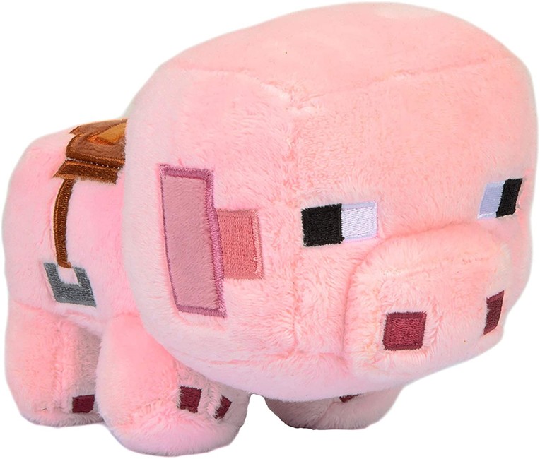 Minecraft Happy Explorer Saddled Pig Plush