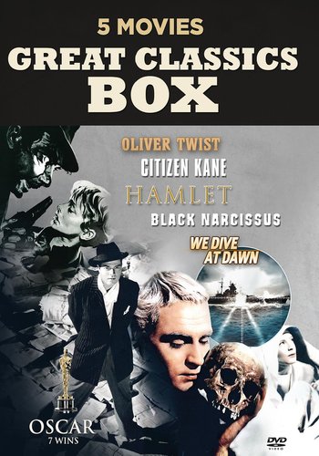 Classic Box (Black Narcissus, Citizen Kane, Hamlet, Oliwer Twist, We dive at dawn) - Filmer og TV-serier