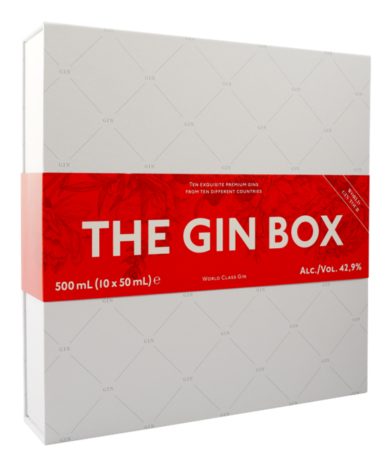 1423 - The Gin World Gin Tour Gaveæske 2020 10 x 50 ml