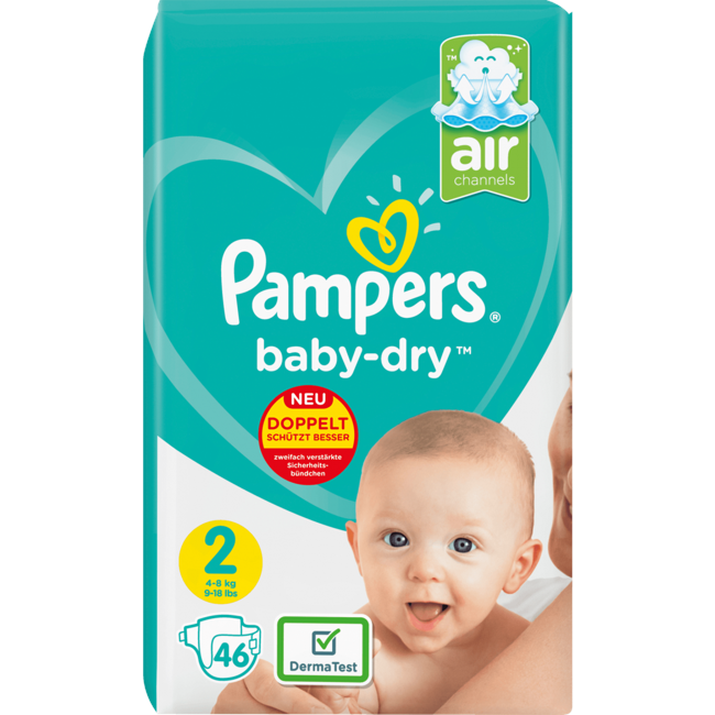 Pampers - Baby Dry Nappies Size 2 46 Pcs