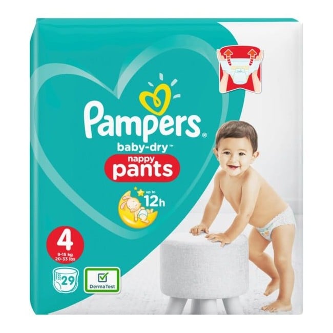 Controle Ook negatief Buy Pampers - Baby Dry Nappy Pants Size 4 29 Pcs
