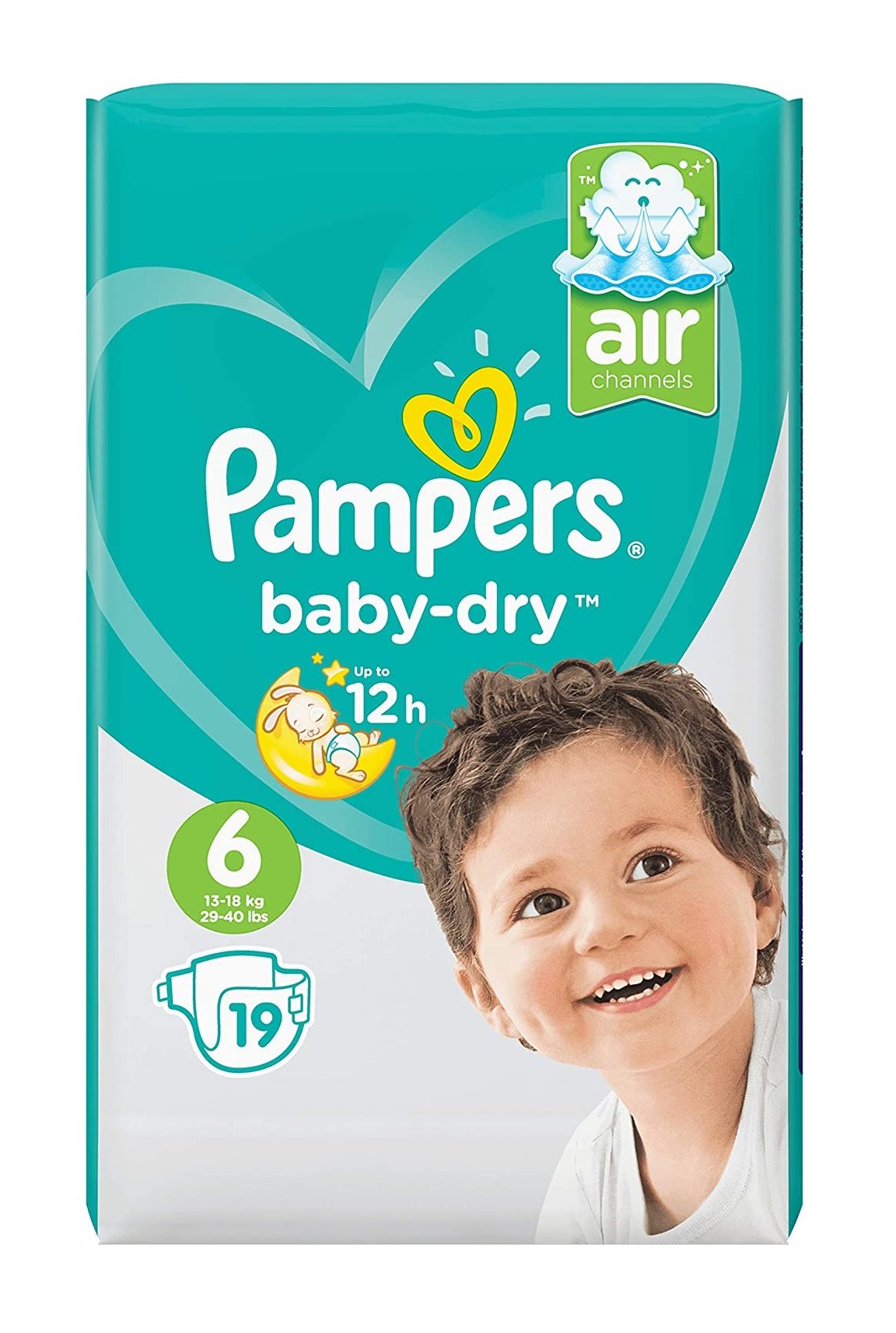 Pampers - Baby Dry Nappies Size 6 19 Pcs - Baby og barn