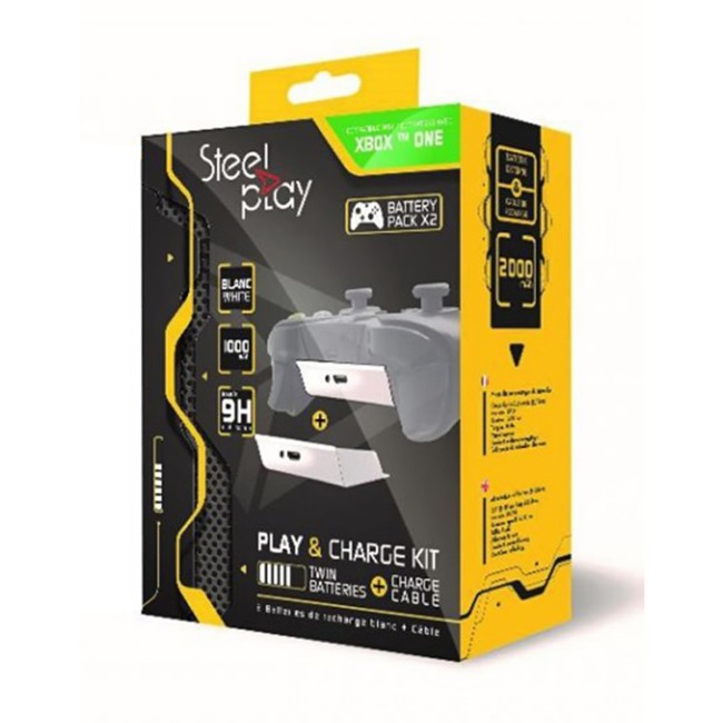 Steelplay Xbox One Play & Charge Kit White
