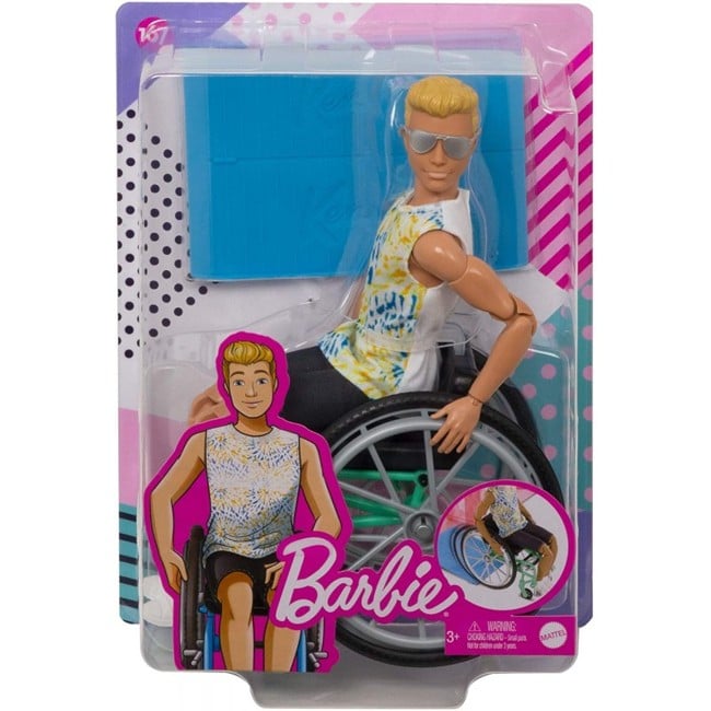 Barbie - Ken Wheelchair with accessory (GWX93)