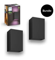 Philips Hue -2x Resonate Wall Light Outdoor -  White Color Ambiance - Bundle