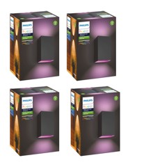 Philips Hue - 4x Resonate Outdoor Wandleuchte - White & Color Ambiance - Bundle