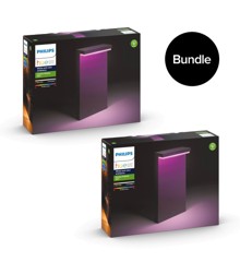 Philips Hue -2x  ​Nyro Outdoor Lamp Pedestal - White & Color Ambiance - Bundle