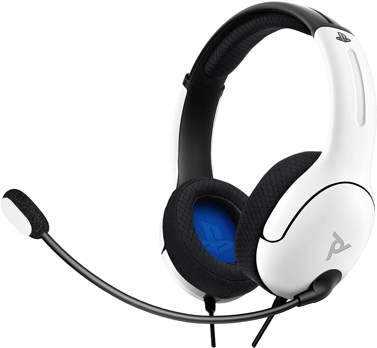 PDP LVL40 Wired Stereo Headset for PS4 and Playstation 5 White