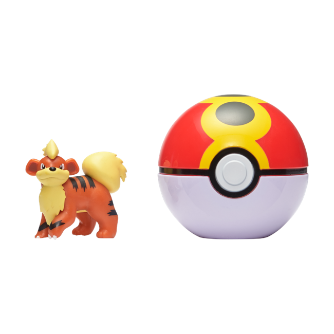 Pokemon - Clip'N Go - Growlithe + Repeat ball