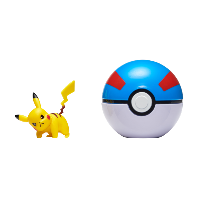 Pokemon - Clip'N Go - Pikachu + Great ball