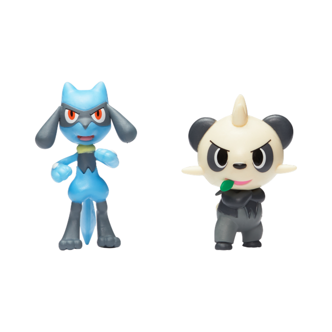 ​Pokemon - Battle Figur Pakke - 5cm - Pancham og Riolu