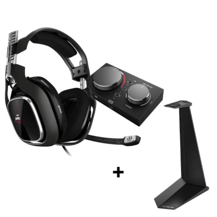 Astro - A40 TR Headset + MixAmp Pro TR for PS4 & PC + Headset Stand BUNDLE
