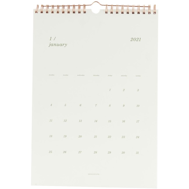 House Doctor - Vægkalender 2021 - Hvid