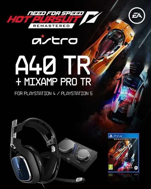 Astro - A40 TR + MA Pro TR Gen 4 & Need for Speed Hot Pursuit Remaster - PS4 BUNDLE