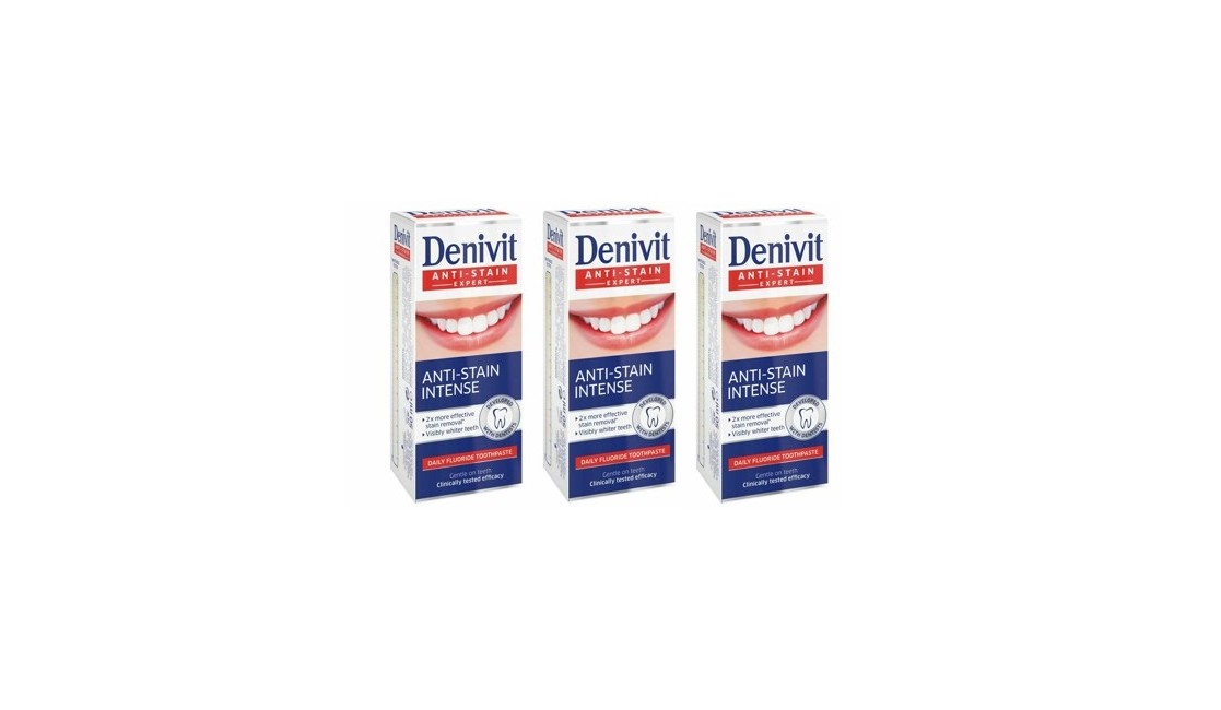Denivit - 3 x Tandpasta Whitening 50 ml