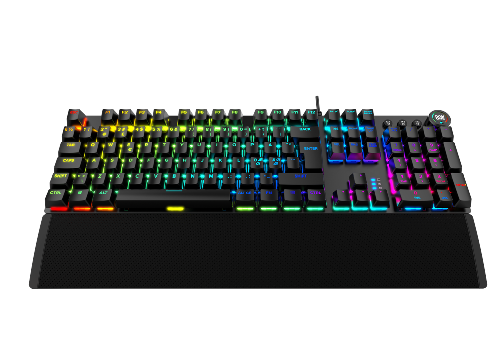 DON ONE - MK400 RGB Mechanical Gaming Keyboard - Red Switch - Nordic Layout