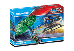 Playmobil - Police helicopter - Parachute pursuit (70569)