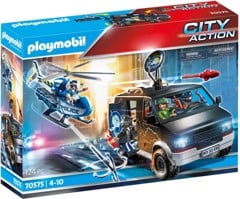 Playmobil - Police helicopter: pursuit of the escape vehicle (70575)