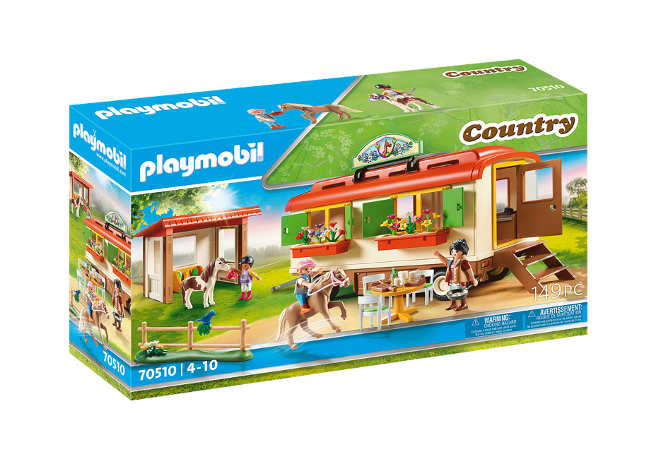 Playmobil - Pony Shelter with Mobile Home (70510)