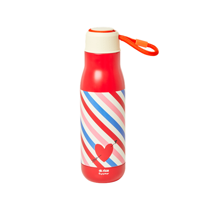 Rice - Stainless Steel Thermo Drinking Bottle 500 ml - Candy Stripes Print