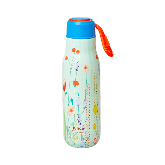 Rice - Rustfrit Stål Thermo Flaske 500 ml - Sommer Blomster Print