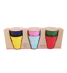 Rice - Small Melamine Kids Cups 6 Pcs - Favorite Colors