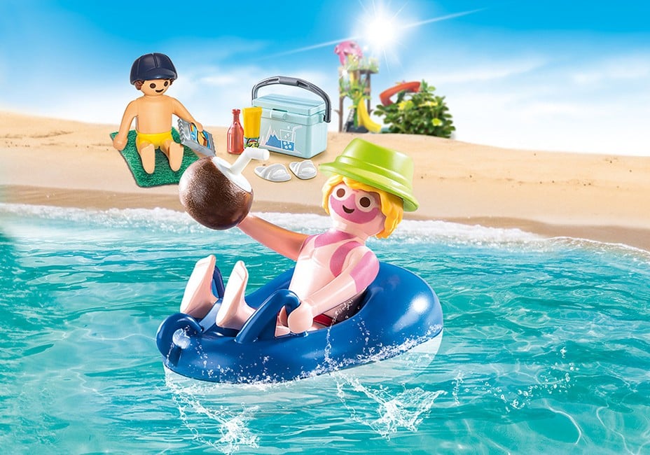 Playmobil - Swimmer with floating tyre (70112)