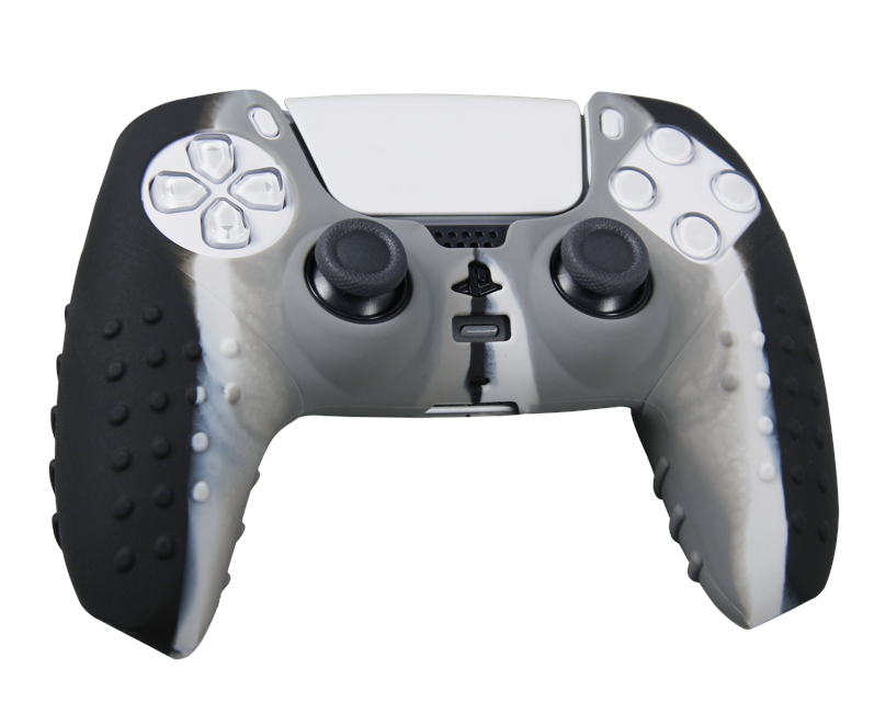 Piranha Playstation 5 Protective Silicone Skin (Gray Camo)