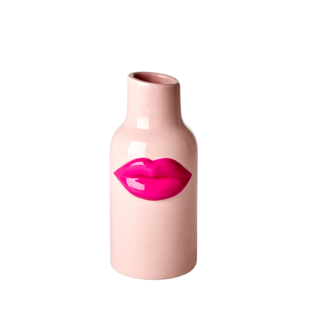 Rice - Keramikvase - Fuchsia Lippen Klein