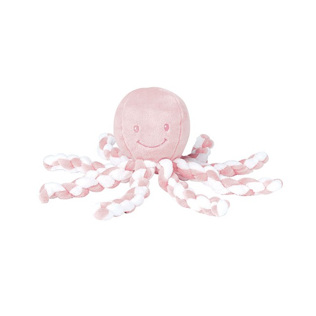 Nattou - Cuddly Squid - Rose/White