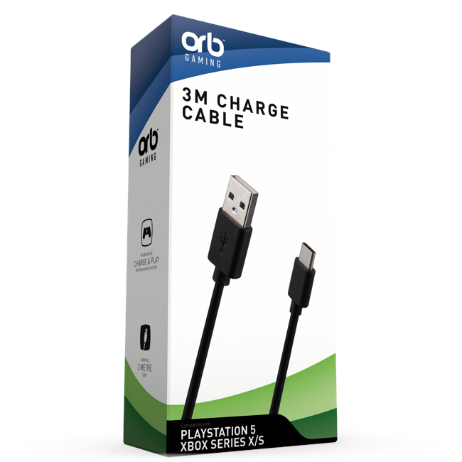 ORB - Playstation 5, Xbox Series X/S 3M Charge Cable