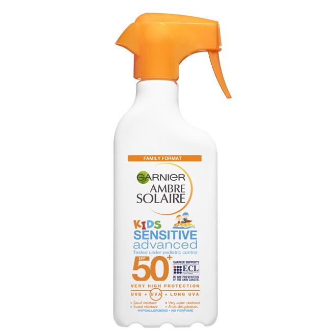 Garnier - Ambre Solaire Sensitive Børne Svømme Spray SPF50 300 ml