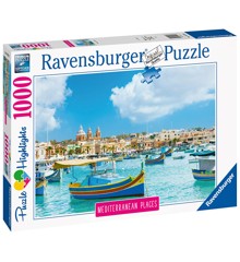 Ravensburger - Puzzle 1000 - Medierranean Malta (10214978)