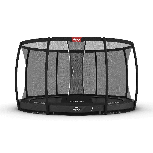 BERG - InGround Champion 380 Trampoline + Deluxe Safety Net - Grey (35.42.91.03)