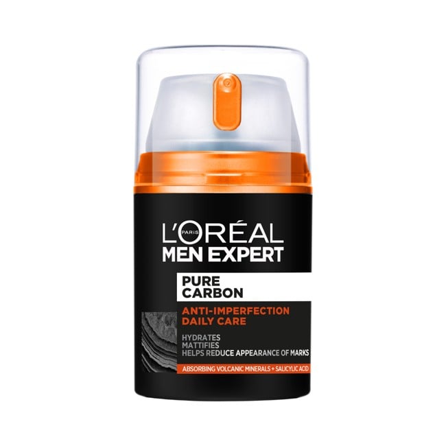 L'Oréal Paris - Men Expert Pure Carbon Anti-Imperfection Care Ansigtscreme til Mænd 50 ml