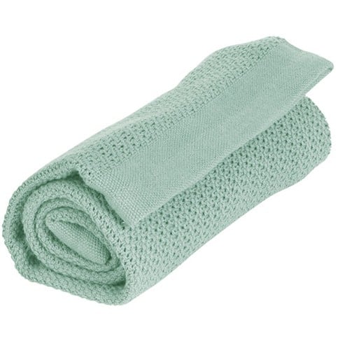 Vinter & Bloom - Filt Soft Grid Blanket ECO - Sage Green