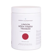 Nordic Superfood - Bærpulver Rød - Tyttebær, Ribs, Tranebær 300 g