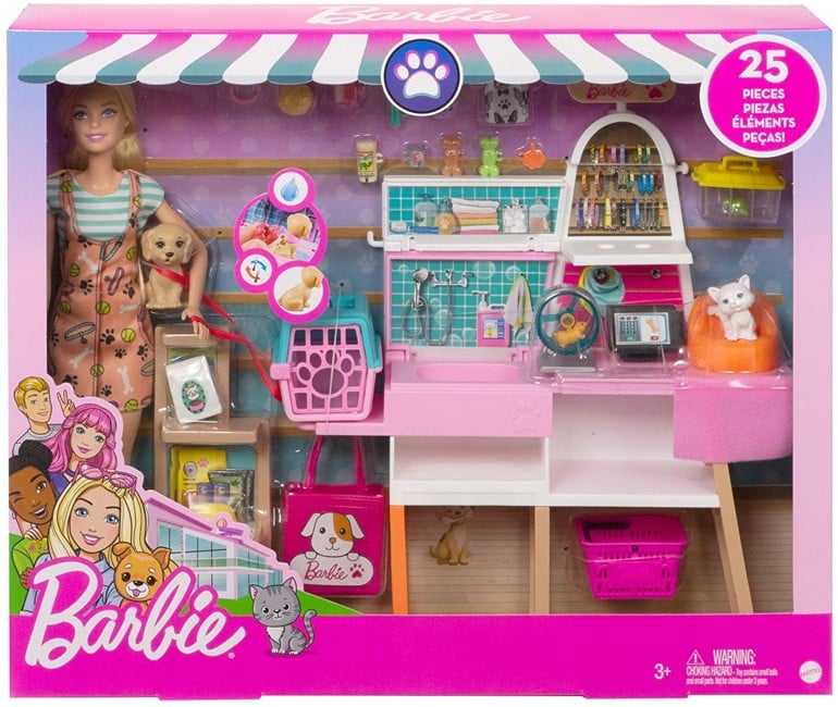 Barbie - Pet Supply Store Doll and Playset (GRG90)