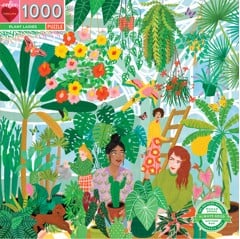 eeBoo - Ronde puzzel 1000 stukjes - Groene vingers