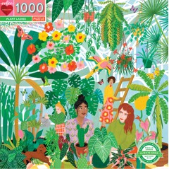 eeBoo - Rundes Puzzle 1000 Teile - Grüne Finger