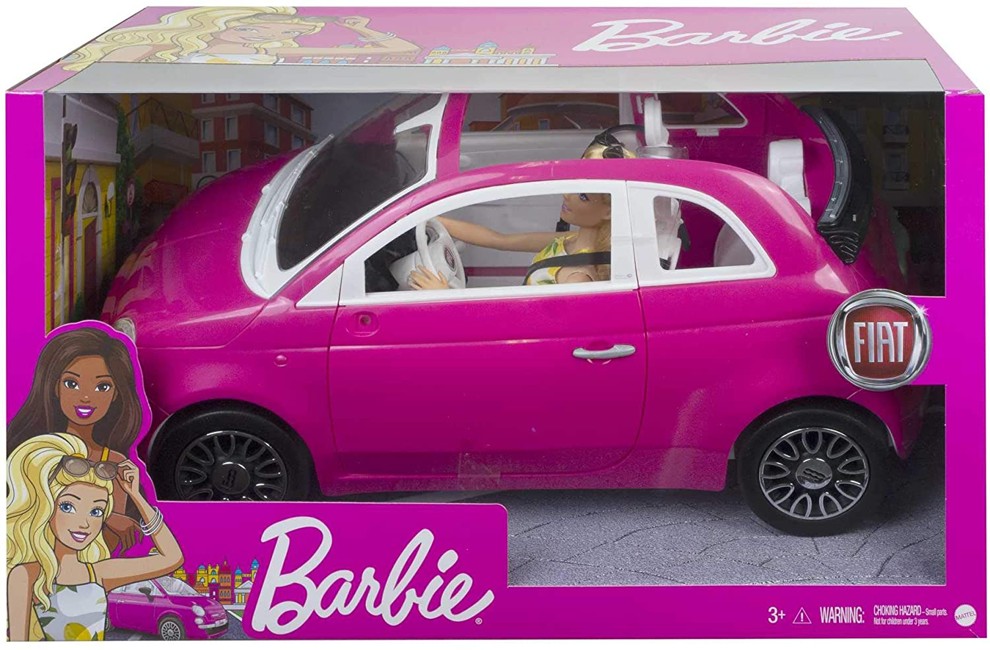 Barbie - Fiat 500 Convertible with Barbie (GXR57)