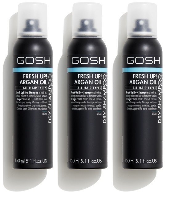 GOSH - 3 x Fresh Up Tørshampoo Clear 150 ml