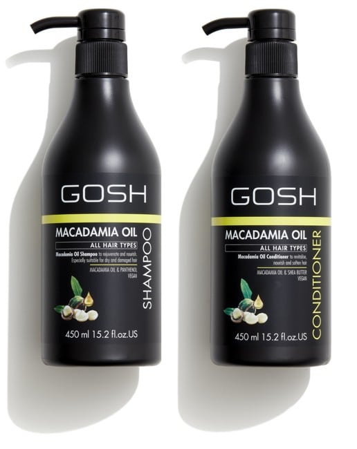 GOSH - Macadamia Oil Shampoo 450 ml + Macadamia Oil Conditioner 450 ml