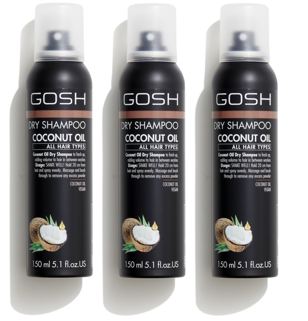 GOSH - 3 x Coconut Tørshampoo 150 ml