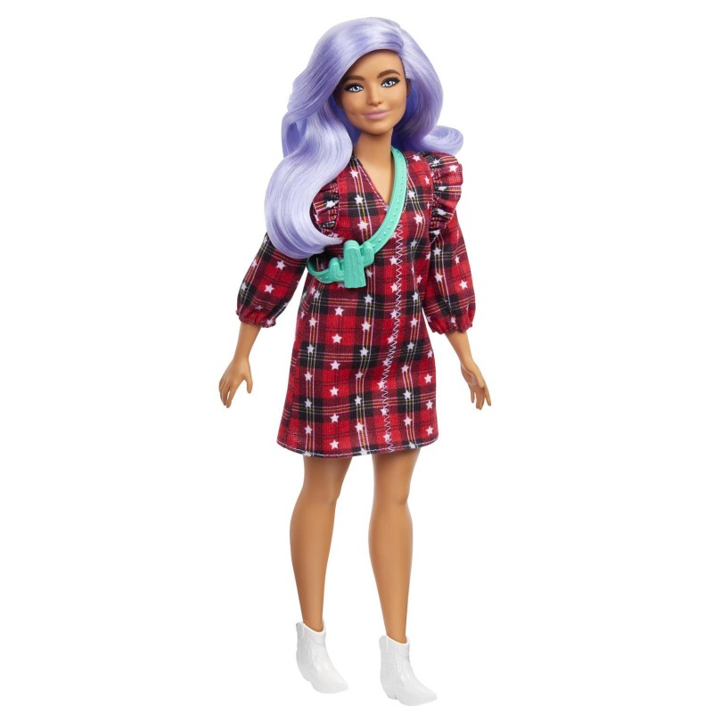 Buy Barbie - Fashionistas Dolls - Plaid Dress (GRB49) - Barbie - Plaid ...