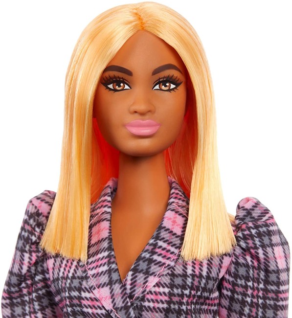 Barbie - Fashionistas Doll - Puff Sleeve Plaid Blazer Dress (GRB53)