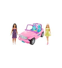 Barbie - Bil og 2 Dukker (GVK02)